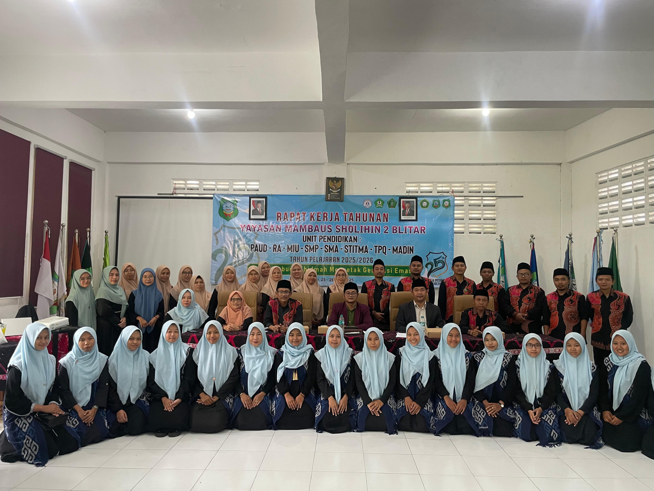 Tingkatkan Kinerja Kelembagaan, Yayasan Mambaus Sholihin -2 Blitar adakan Rapat Kerja